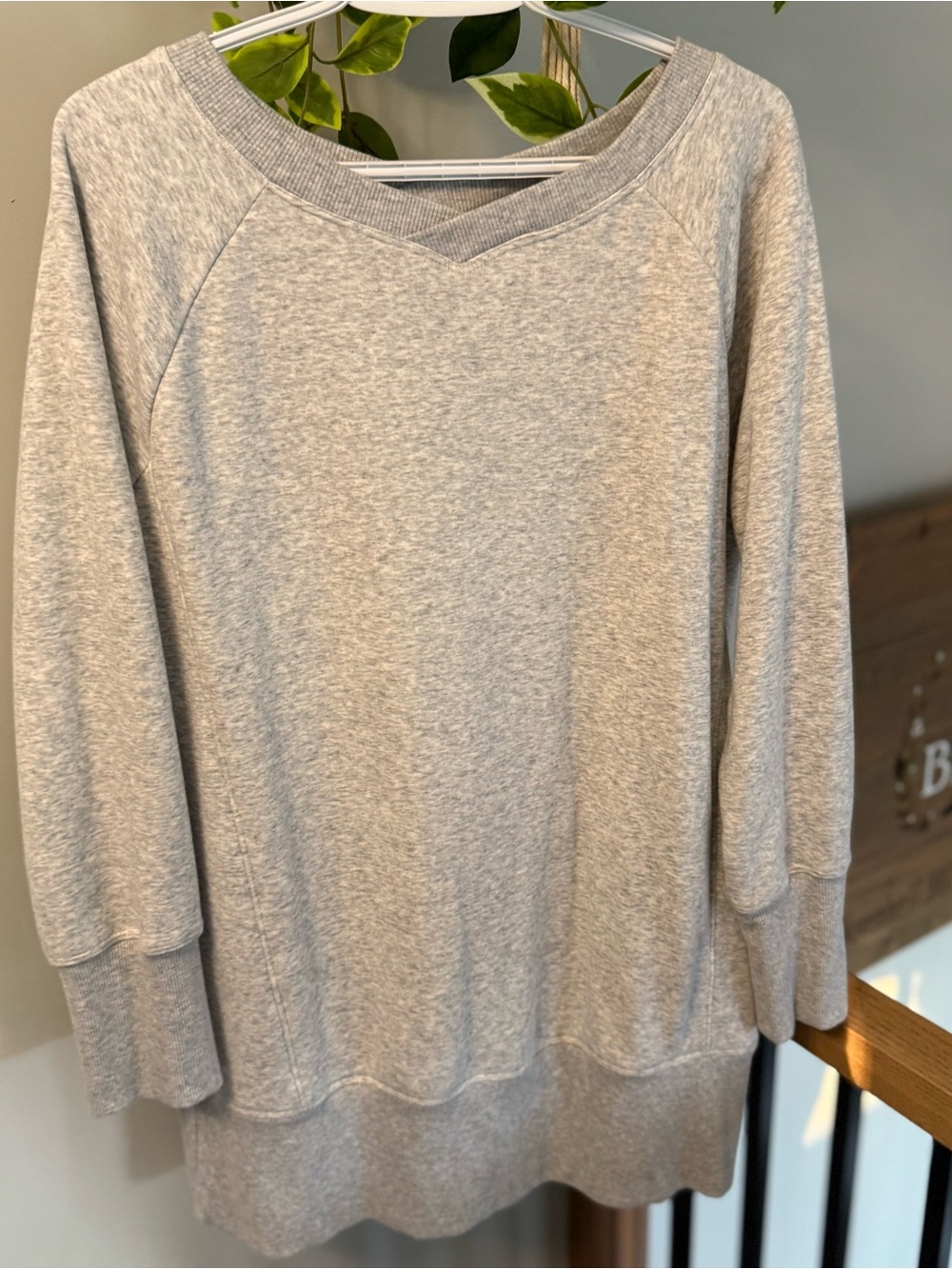 Joe Fresh Heather Gray Women's Pullover Sweatshirt